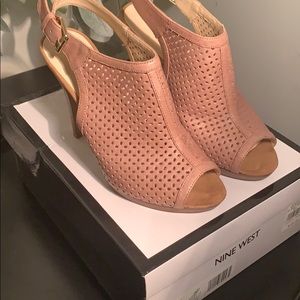 Leather Tan/Nude/Med Brown Dress Sandals